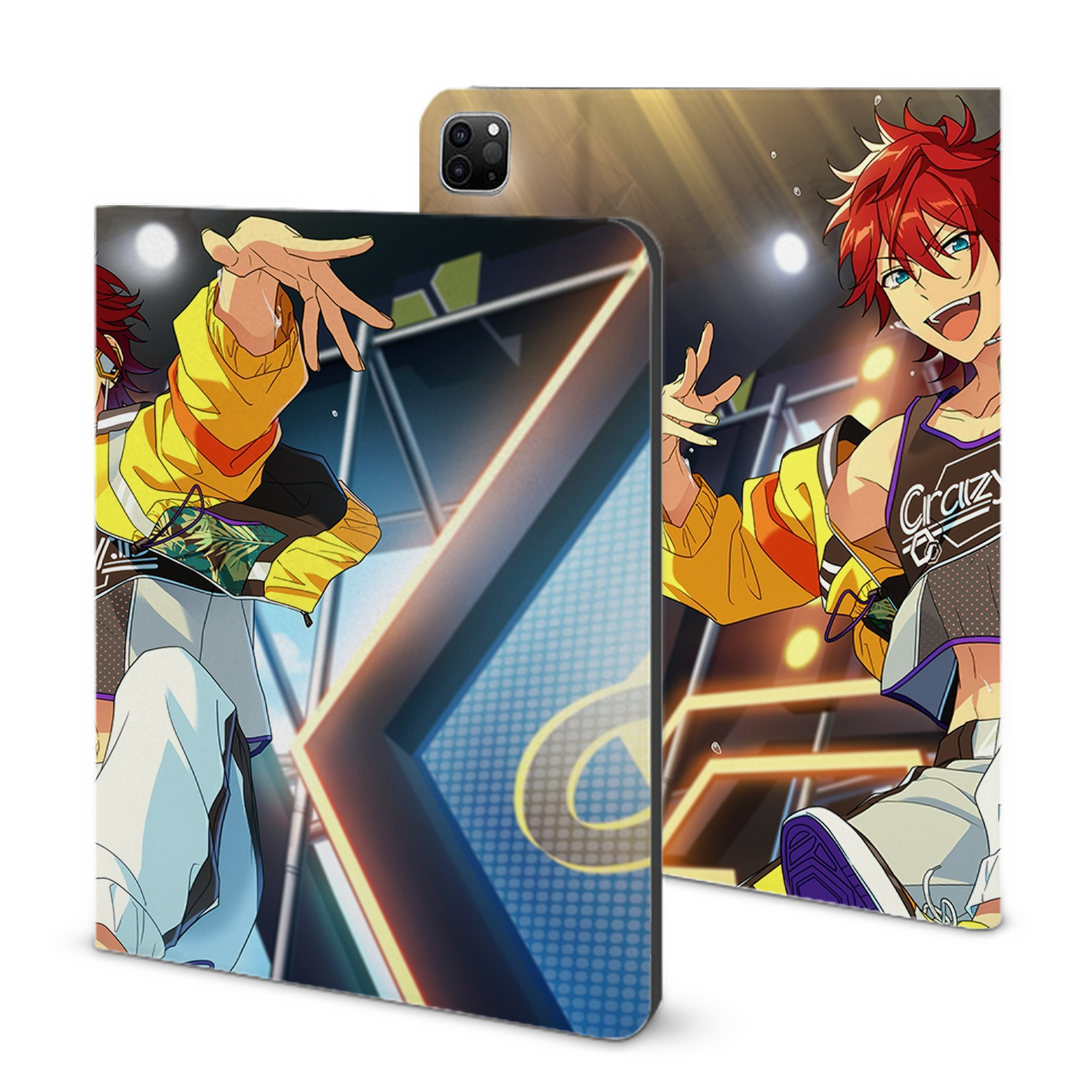 （画像用） あんさんぶるスターズ! Ensemble Stars IPad ケース ブック型 PUレザー TPU 耐衝撃 軽量 薄型 ペン収納なし 全面保護 IPad 各モデル対応